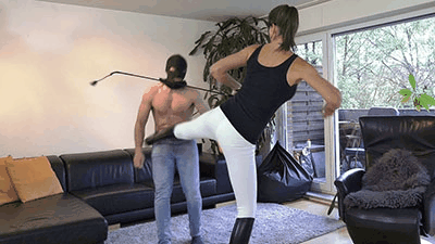11595 - Kicked, trampled and dominated by the riding mistress