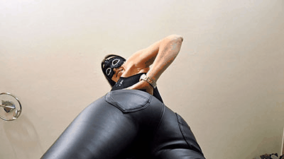 12807 - How long can you last under my leather ass?