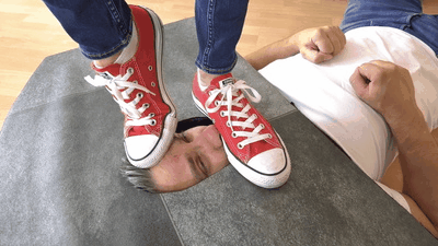 14883 - Trampling his face under converse and socks