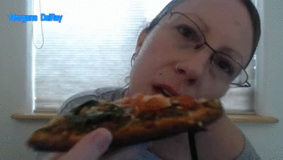 19795 - A Giantess Eats a Tiny Man On Pizza