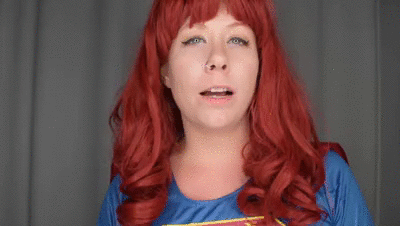 20426 - Evil Supergirl NEEDS your Cum Red Lipstick Tease and JOI