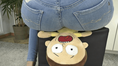 26283 - Little guy crushed under my sexy jeans ass