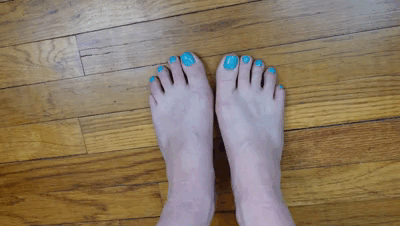 29993 - Blow your Load on my Perfectly Pedicured Toes Light blue Pedicure JOI