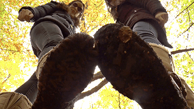 863 - Lick our muddy boots, slave!